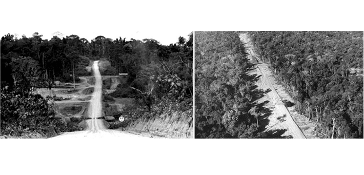 Imagen 2 - Imágenes de las carreteras BR-230 (transamazónica) en la década de 70 (MJ, 2015). Imagen 2 - Imágenes de las carreteras BR-230 (transamazónica) en la década de 70