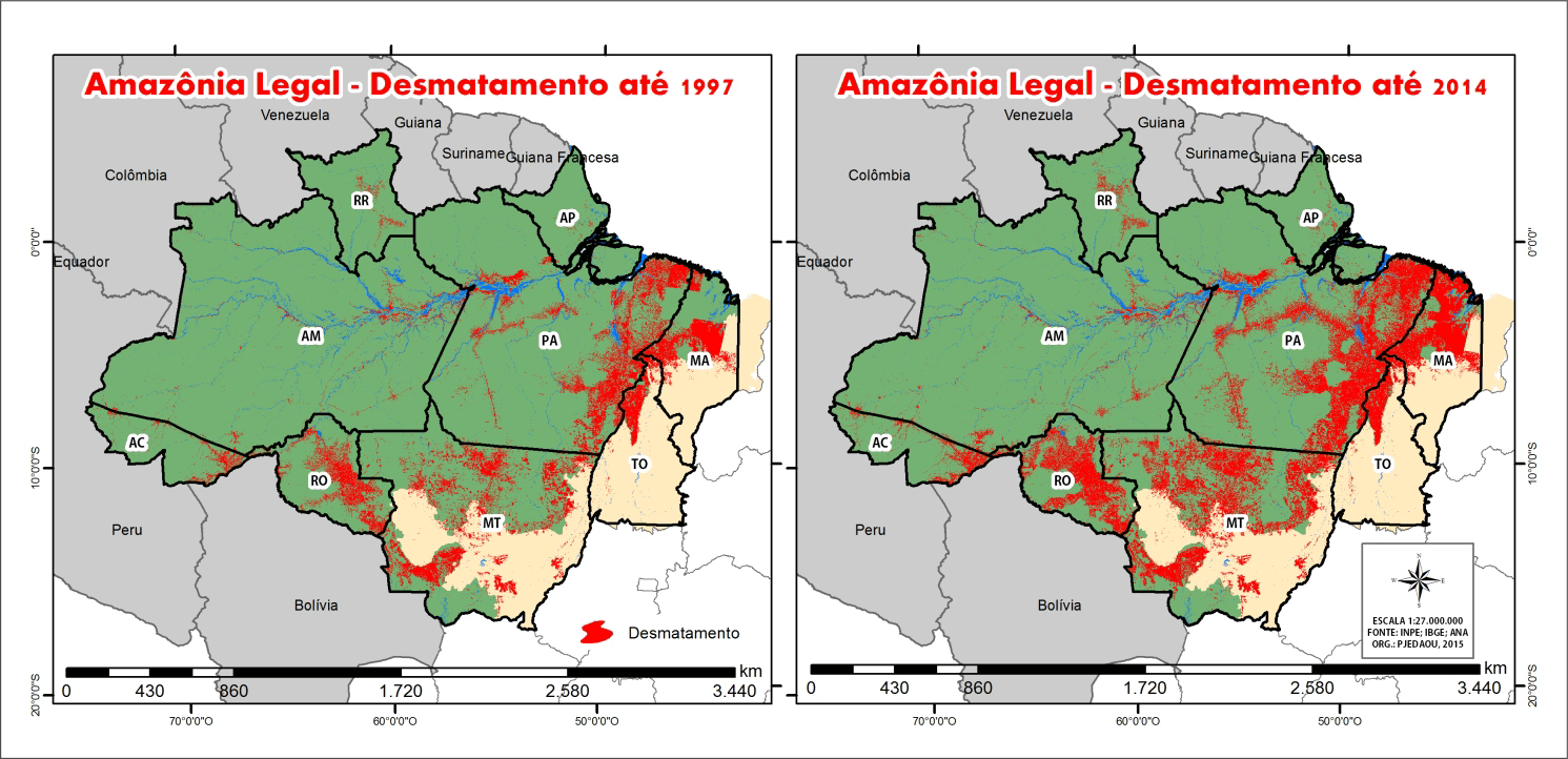 Imagen 3 - Dinámica de la transformación del paisaje forestal en los años 1997-2014: PJEDAOU/MPMT